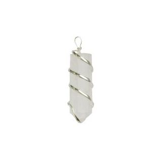 Colgante Espiral Cuarzo Cristal 4cm